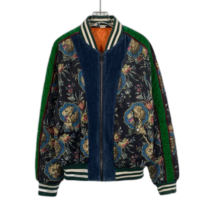 Gucci Colorful Floral Print Zip Jacket