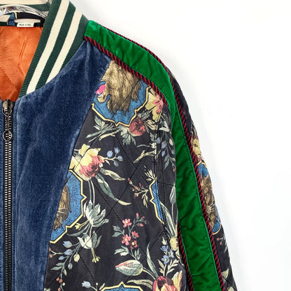 Gucci Colorful Floral Print Zip Jacket