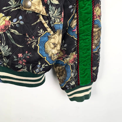 Gucci Colorful Floral Print Zip Jacket