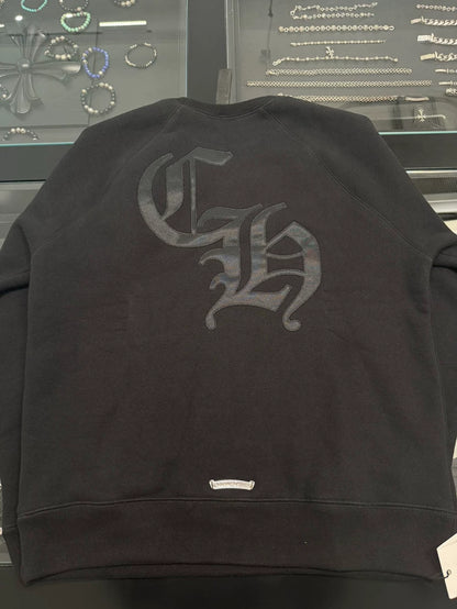 Chrome Hearts Black Embroidered CH Sweatshirt-yf