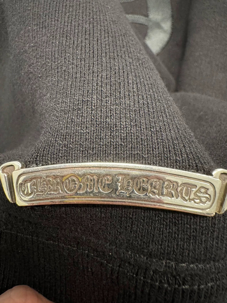 Chrome Hearts Black Embroidered CH Sweatshirt-yf