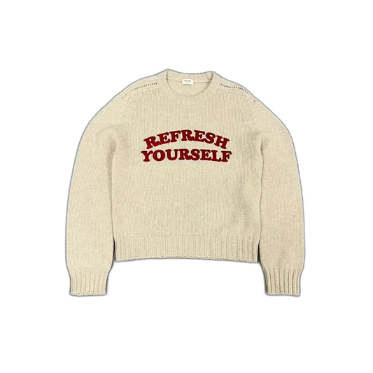 Celine Embroidered Wool Knit Sweater