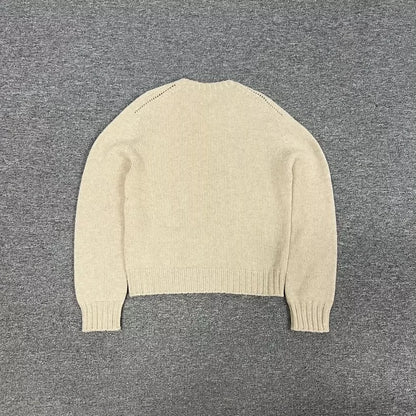 Celine Embroidered Wool Knit Sweater