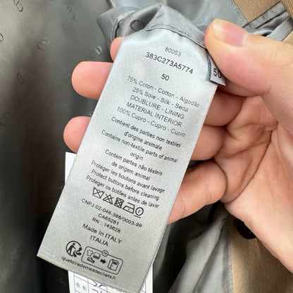 Dior Beige Wool Peak Lapel Blazer-yf