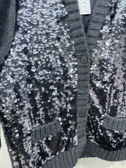 Prada Sequin Knitted Cardigan for Spring Summer
