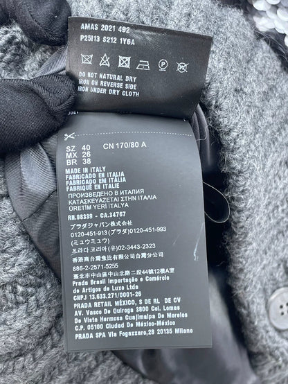 Prada Sequin Knitted Cardigan for Spring Summer