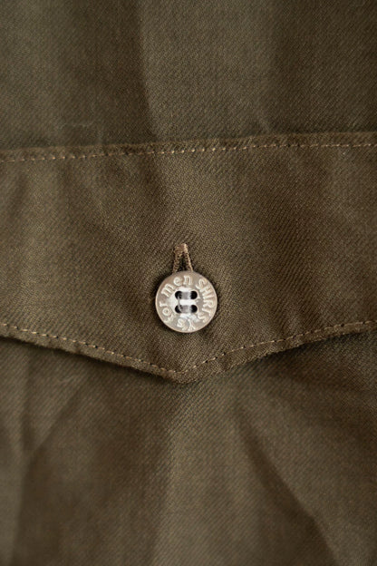 Olive Green Wool Shirt by Yohji Yamamoto