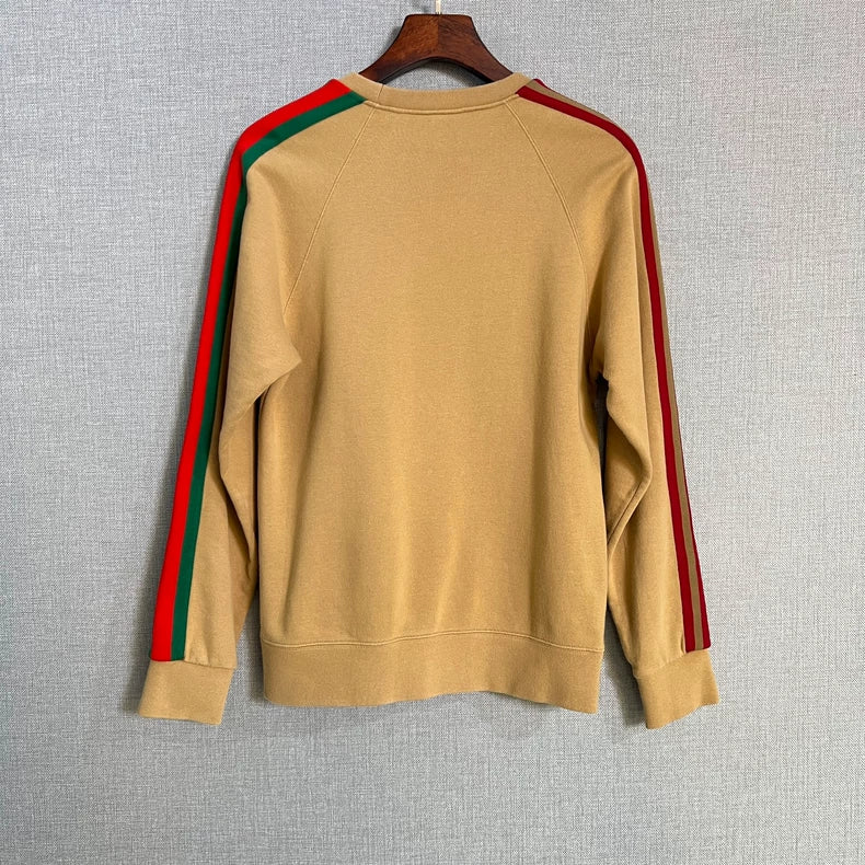Gucci x Adidas Striped Embroidery Sweatshirt