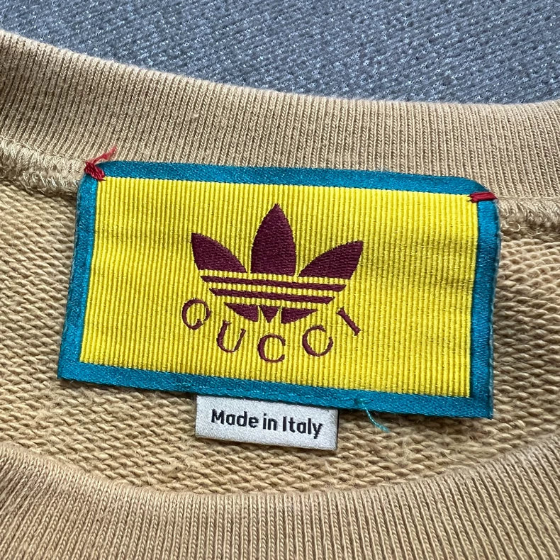 Gucci x Adidas Striped Embroidery Sweatshirt