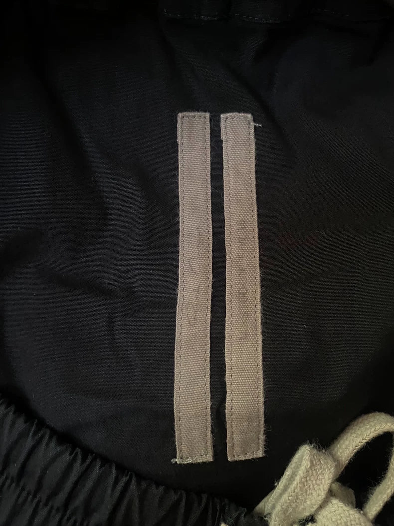 Rick Owens Cropped Black Casual Pants-yf