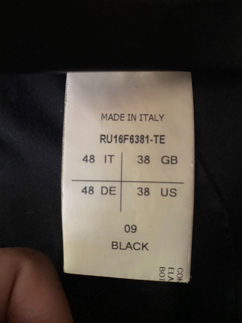 Rick Owens Cropped Black Casual Pants-yf