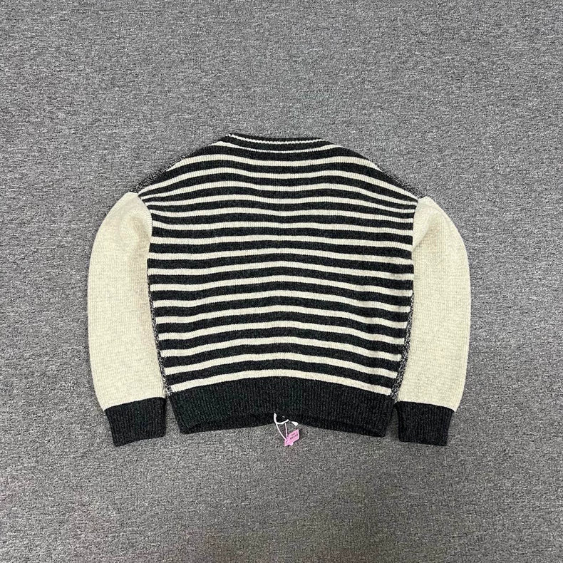 Saint Laurent Striped Knit Cardigan Jacket