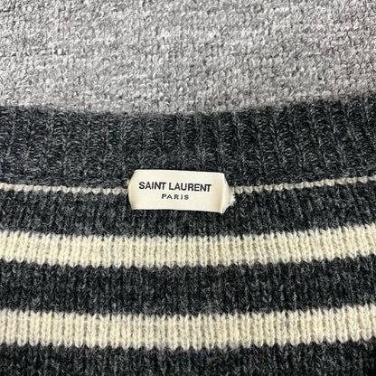 Saint Laurent Striped Knit Cardigan Jacket