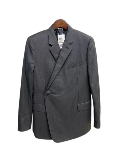 Dior Grey Double-Breasted Wool Blazer