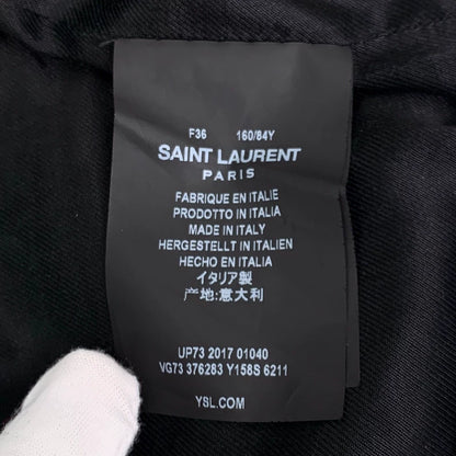 Saint Laurent Red Black Baseball Jacket