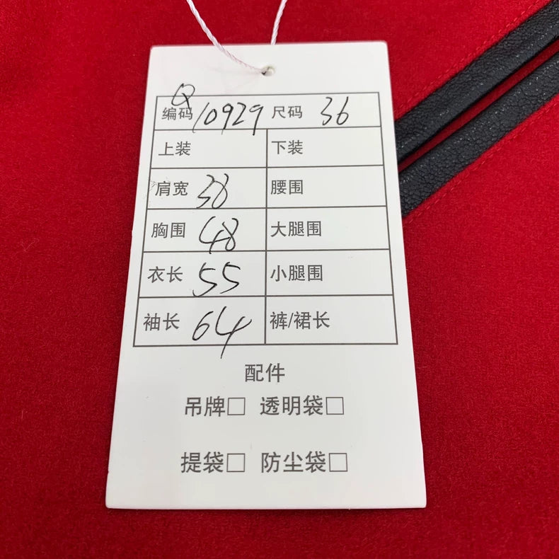 Saint Laurent Red Black Baseball Jacket