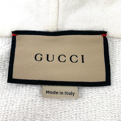 Gucci White Hooded Sweatshirt with Drawstring