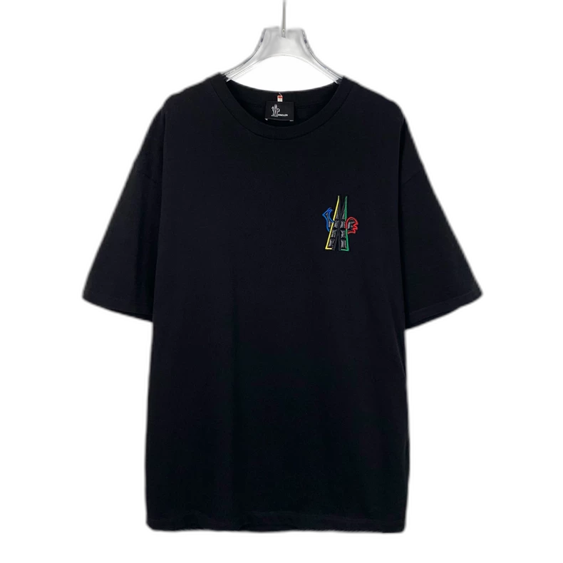 Black Logo Cotton Short Sleeve T-Shirt