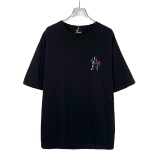 Black Logo Cotton Short Sleeve T-Shirt