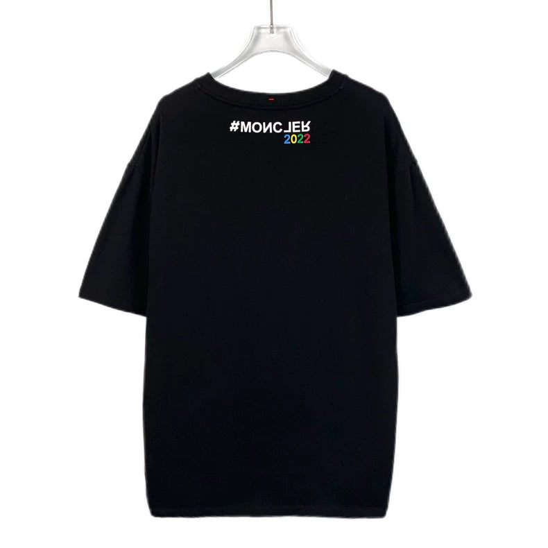 Black Logo Cotton Short Sleeve T-Shirt