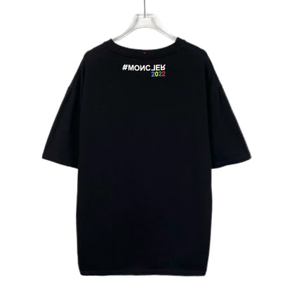 Black Logo Cotton Short Sleeve T-Shirt