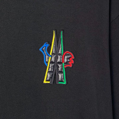 Black Logo Cotton Short Sleeve T-Shirt