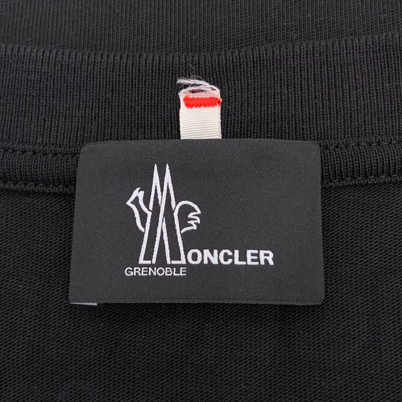 Black Logo Cotton Short Sleeve T-Shirt