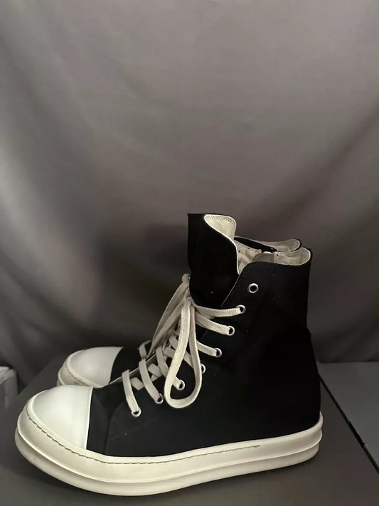 Rick Owens High-Top Silk Sneakers-yf