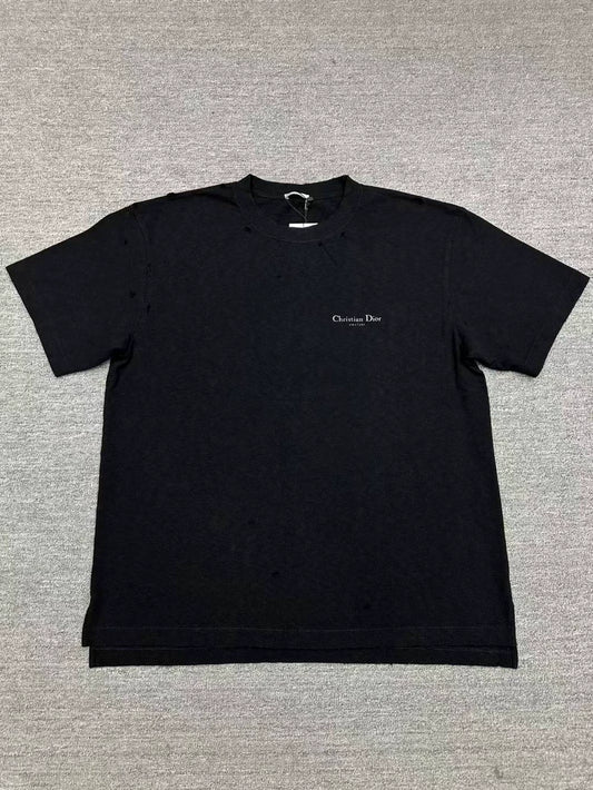 Dior  Distressed Letter Short Sleeve