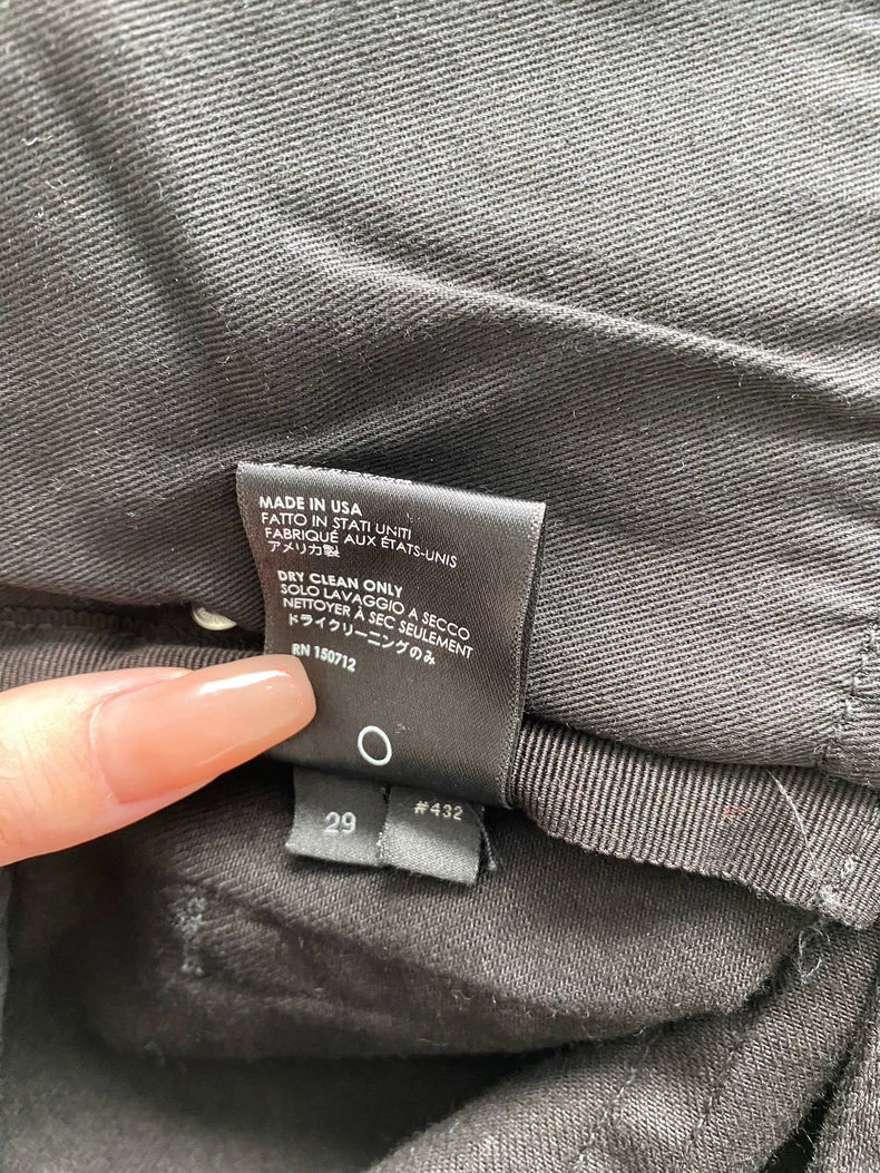 Amiri Black Suede MX1 Denim Pants