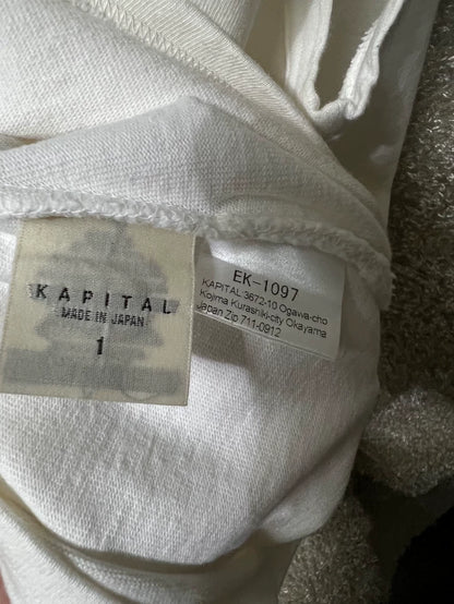 Kapital Smiley Face Short Sleeve T-Shirt-yf