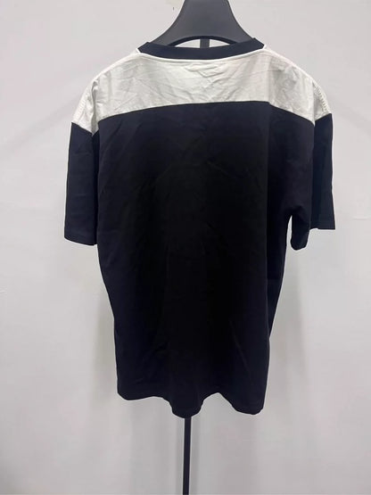 CELINE Logo Color Block Cotton T-Shirt