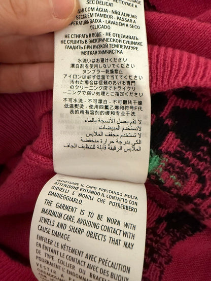 Gucci Cat Pattern Knit Wool Sweater