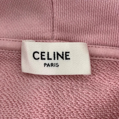 Pink Logo Print Hoodie from Celine