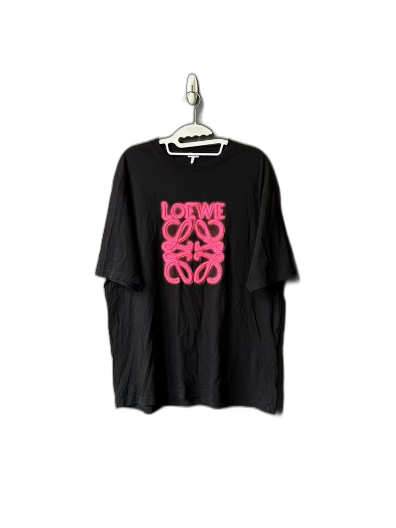 Loewe Pink Logo Short Sleeve Shirt