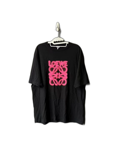 Loewe Pink Logo Short Sleeve Shirt