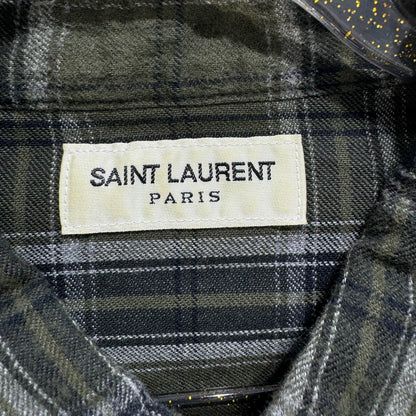 Saint Laurent SLP Plaid Flannel Shirt