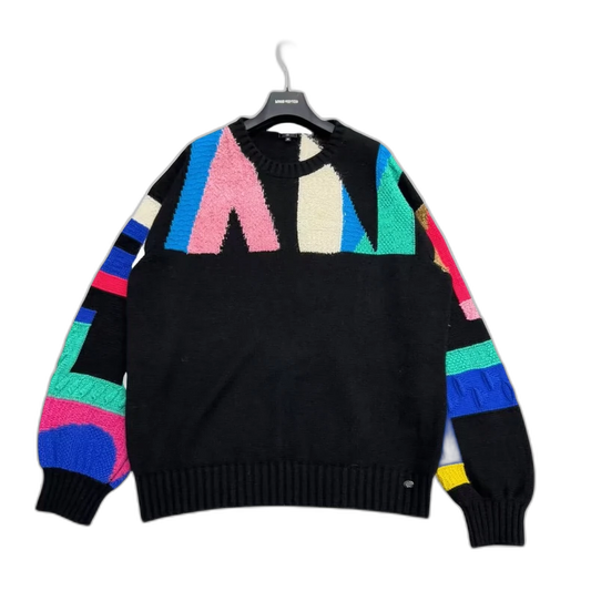 Geometry Pattern Knitted Sweater from Chanel-zp