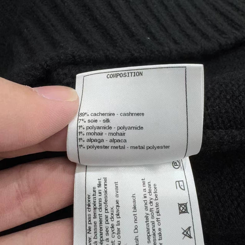 Geometry Pattern Knitted Sweater from Chanel-zp