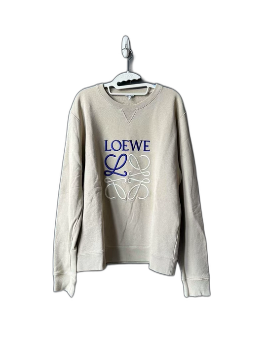 Loewe Color Block Sweatshirt in Khaki