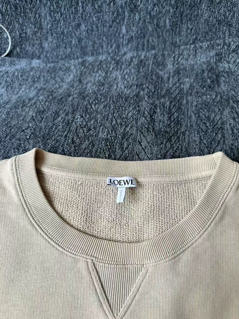 Loewe Color Block Sweatshirt in Khaki