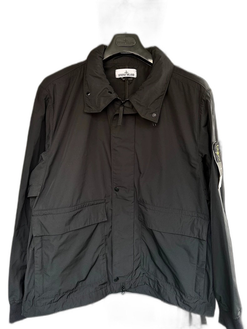 Black Stone Island Zip Jacket