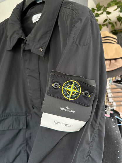 Black Stone Island Zip Jacket