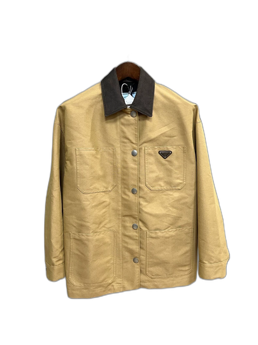 Prada Beige Canvas Collar Jacket
