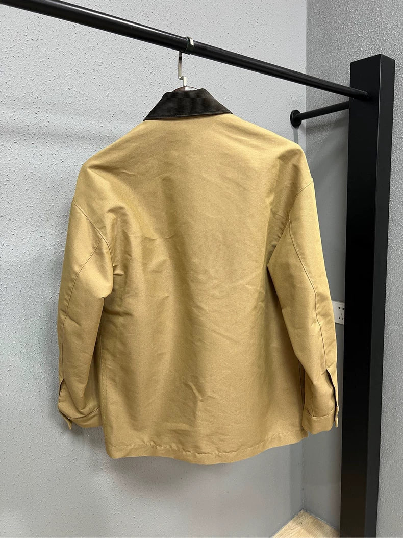 Prada Beige Canvas Collar Jacket