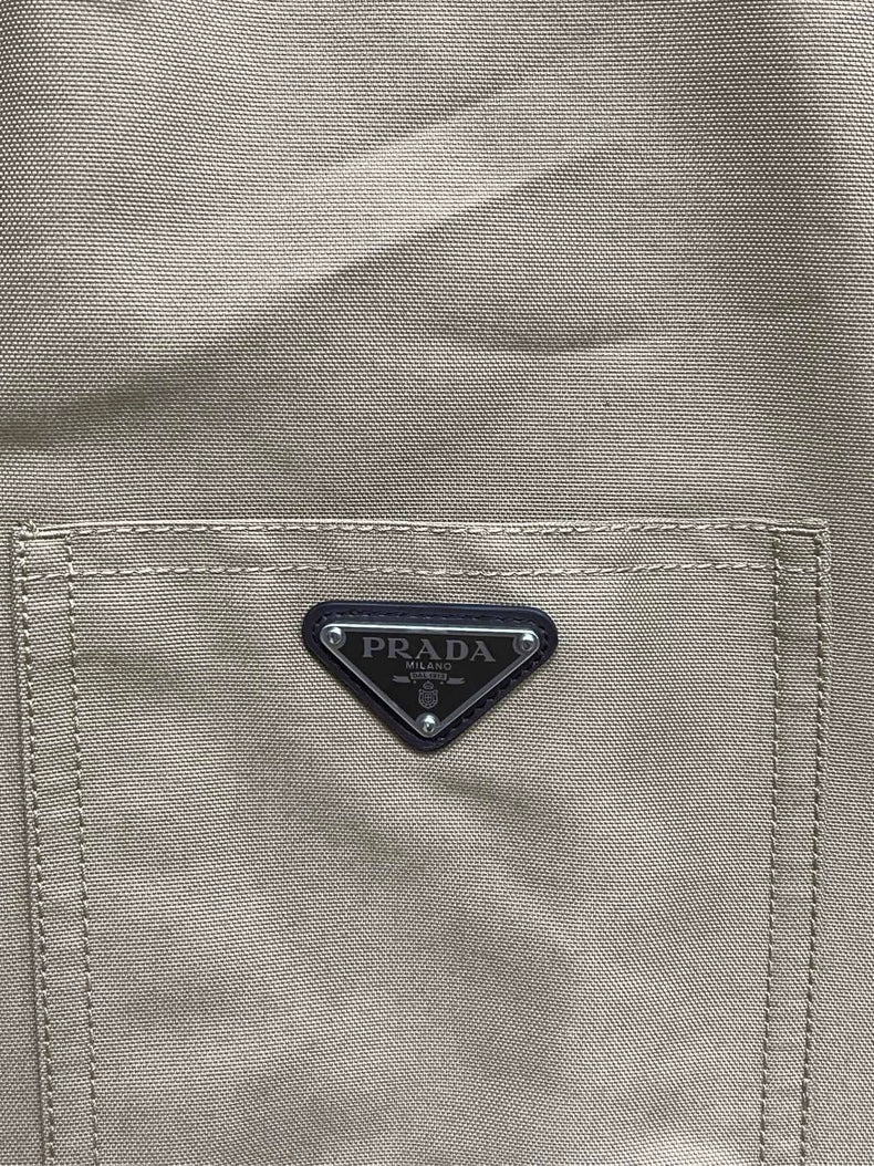 Prada Beige Canvas Collar Jacket