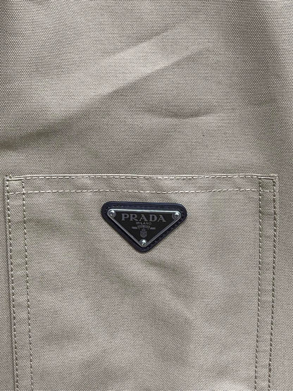 Prada Beige Canvas Collar Jacket
