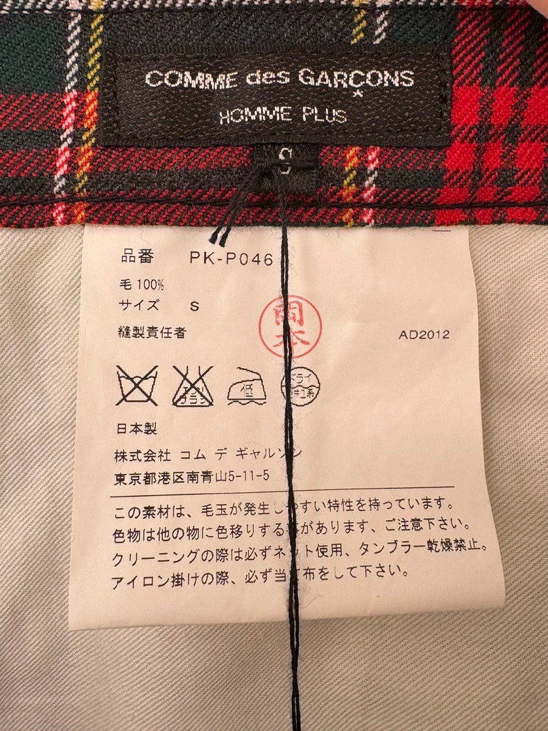 COMME des GARCONS 2013SS Plaid Pants