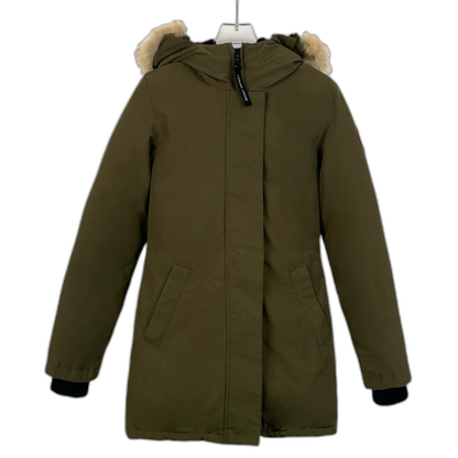 Canada Goose Parka with Hood in Olive Green