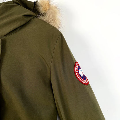 Canada Goose Parka with Hood in Olive Green